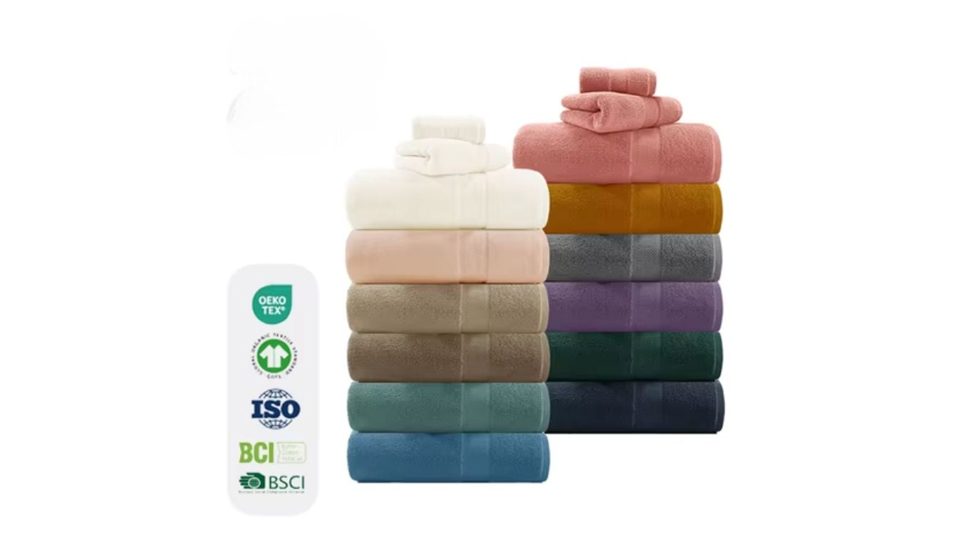 Bamboo Cotton Bath Towel Set