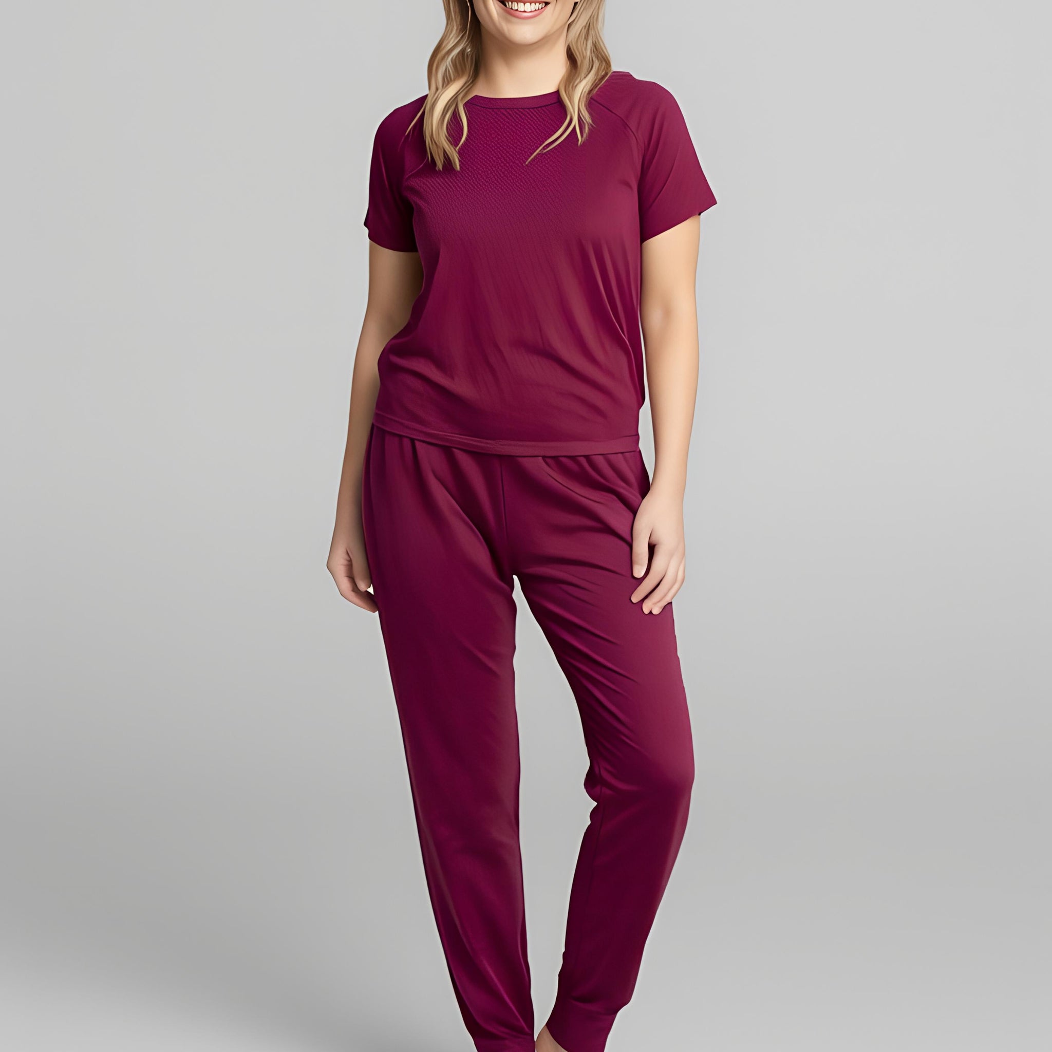 Women's Short Sleeve Bamboo Lounger Sets